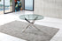 Schneider Round Clear Glass Dining Table