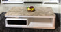 Aurora Storage Coffee Table With Natural Marble Top