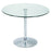 Dallas Round Clear Glass Dining Table