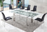 Tower Modern Glass Dining Table with Akira Dining Chair