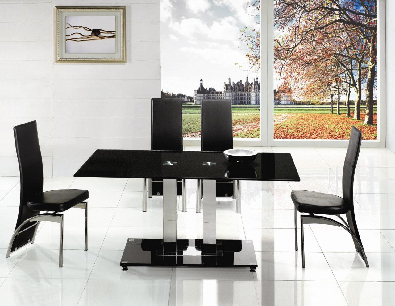Second hand shop glass dining table