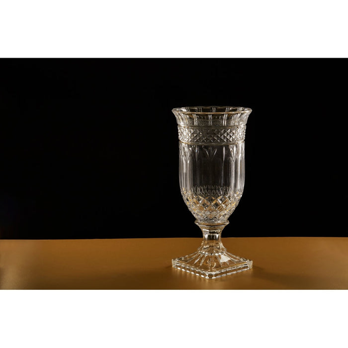 Ambra Footed Vase With Square Base