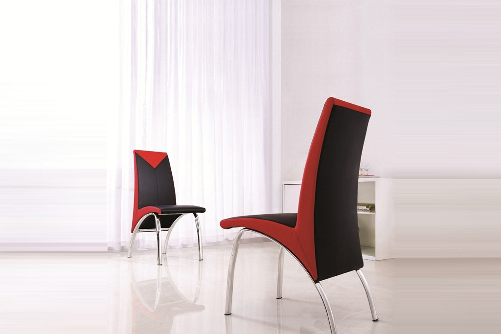 Modern faux sales leather dining chairs