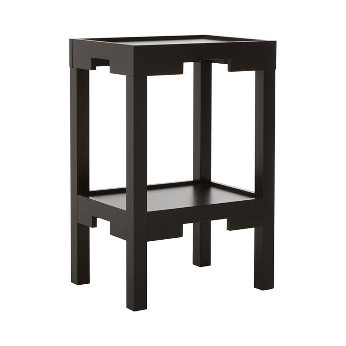 Black corner end table shop