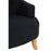August Linen Black Colour Armchair