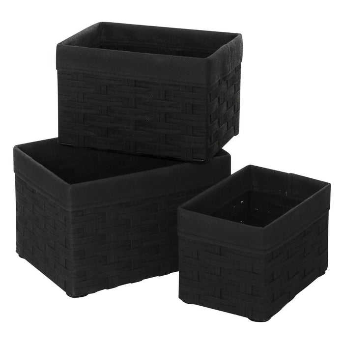 Axel Black Rectangular Storage Baskets