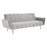 Battista Grey Velvet Sofa Bed