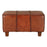Beatrike Antique Brown Leather Bench