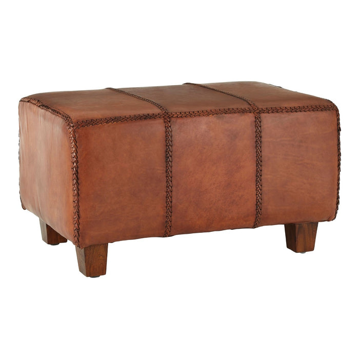 Antique outlet leather bench