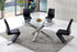 Branseo Contemporary Glass Dining Table with Amari Dining Chairs