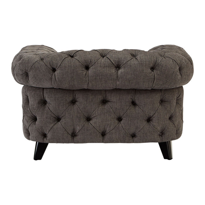 Caterina Grey Fabric Armchair