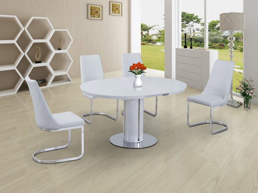 Armida Cream / Grey/ White Extending Dining Table