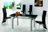 Luxor Extendable Black Glass Dining Table