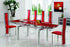 Luxor Extendable Red Glass Dining Table