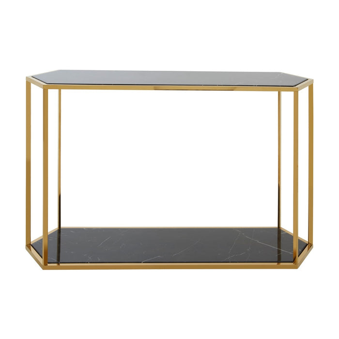 Marble black console table sale