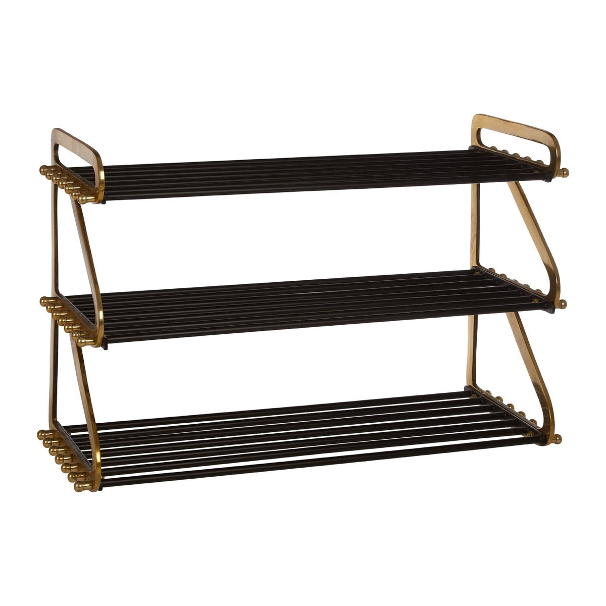 Brass shoe clearance rack