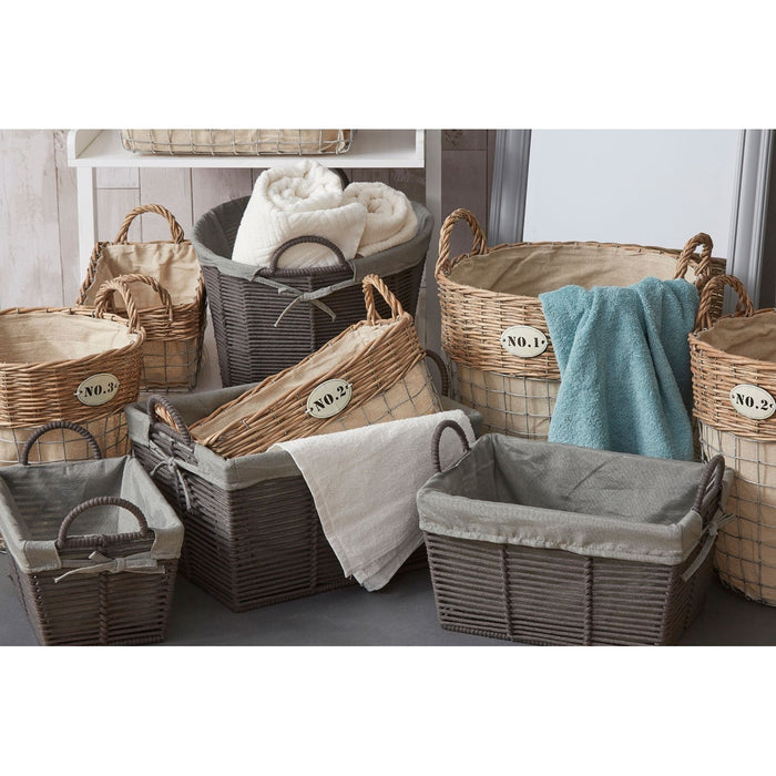 Elias Grey Storage Baskets