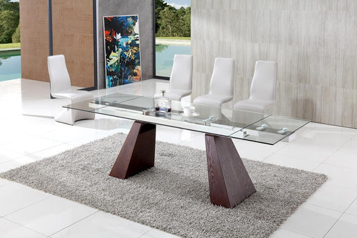 Eliot Contemporary Extending Dining Table with Armani Dining Chairs