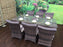 Florence Rattan Cube Dining Set in 8mm flat Brown Weave