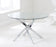 Franco Round Clear Glass Dining Table