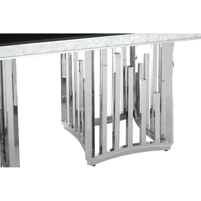 Franco Silver Finish Dining Table