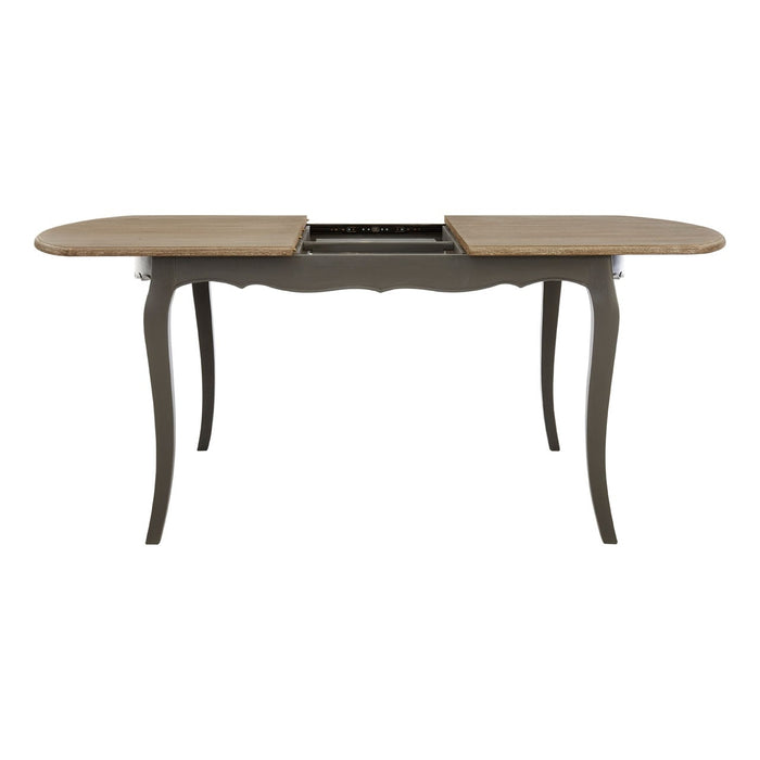 Gia Dark Grey Dining Table Glass Vault Furniture