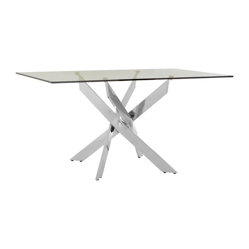 Giorgio Rectangular Chrome Dining Table