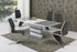 Ampelio BIG Grey & White High Gloss Extending Dining Table