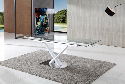 Axel Extending Glass Dining Table