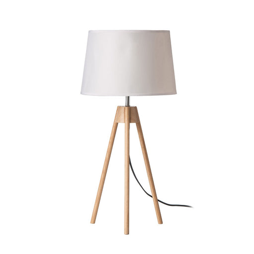 Leon Tripod White Shade Table Lamp