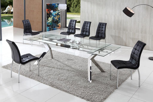 Levante Contemporary Dining Table with Akira Chairs set