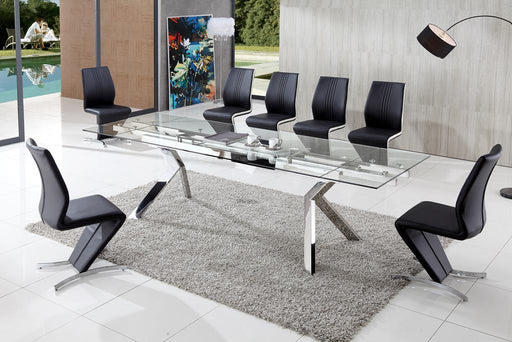 Levante Modern Extending Dining Table with Amari Chairs