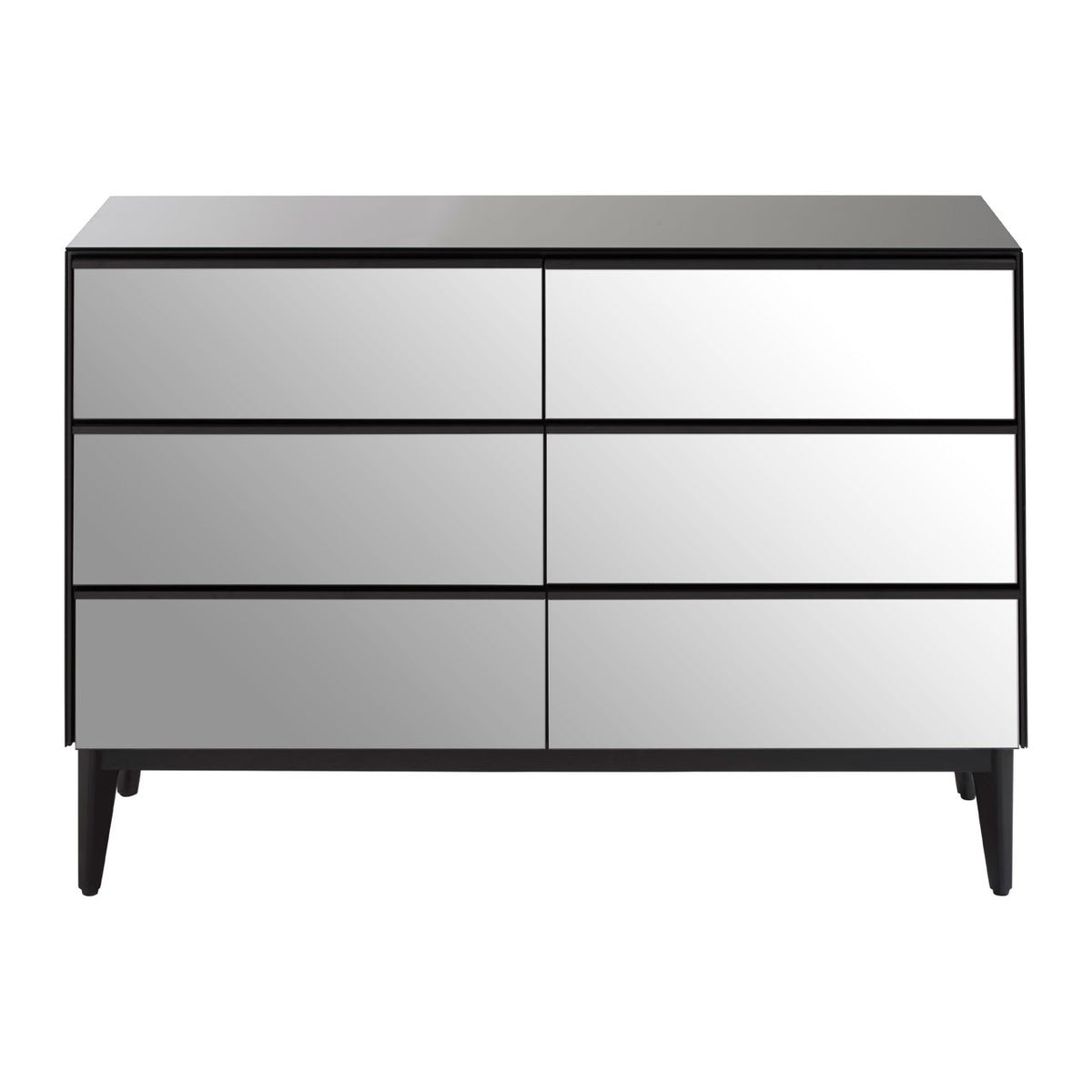 Grey glass sale drawers