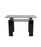 Paris Black Glass and Black Gloss Dining Table