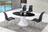 Orbital Smoked Glass Dining Table with Akira Chairs