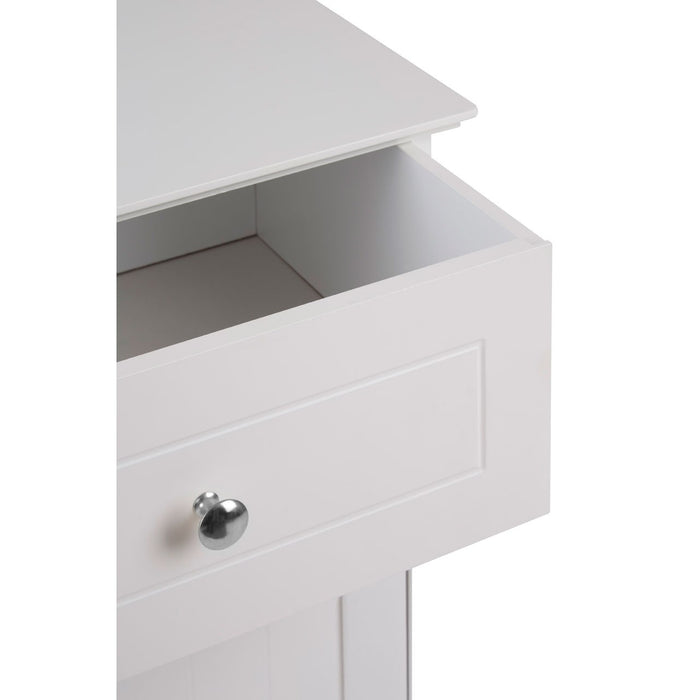 Ottoo Soft White Finish Storage Cabinet