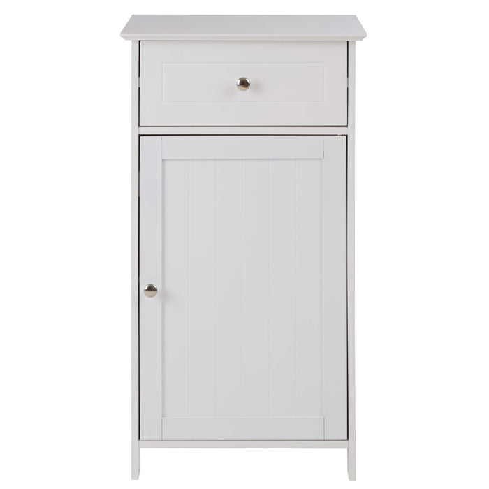 Ottoo Soft White Finish Storage Cabinet