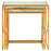 Pasquale Set Of 3 Gold Finish Nesting Side Tables