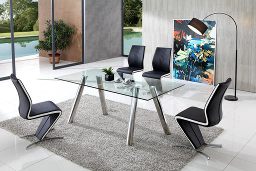 Pedro Modern Dining Table with Amari Chairs Set