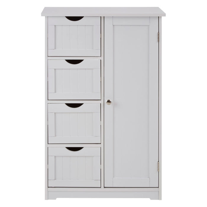 Petteri 4 Drawer Single Door Cabinet