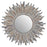 Pio Sunburst Design Grey Wooden Wall Mirror