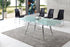 Samurai Modern Glass Dining Table with Akira Chairs