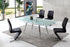 Samurai Extending Glass Dining Table with Amari Dining Chairs Set
