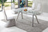 Scorpion Italian Design Clear Glass Dining Table with Armani Chairs