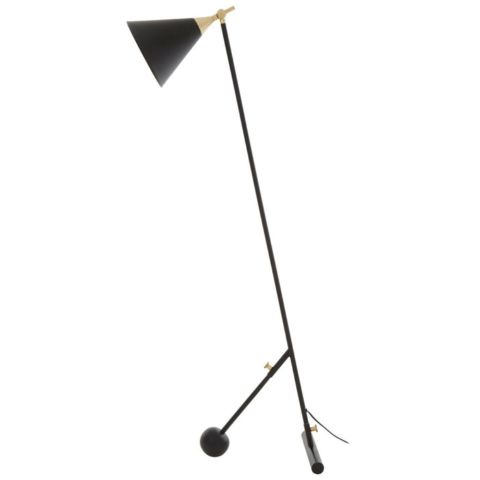 Serafina Black & Gold Iron Floor Lamp