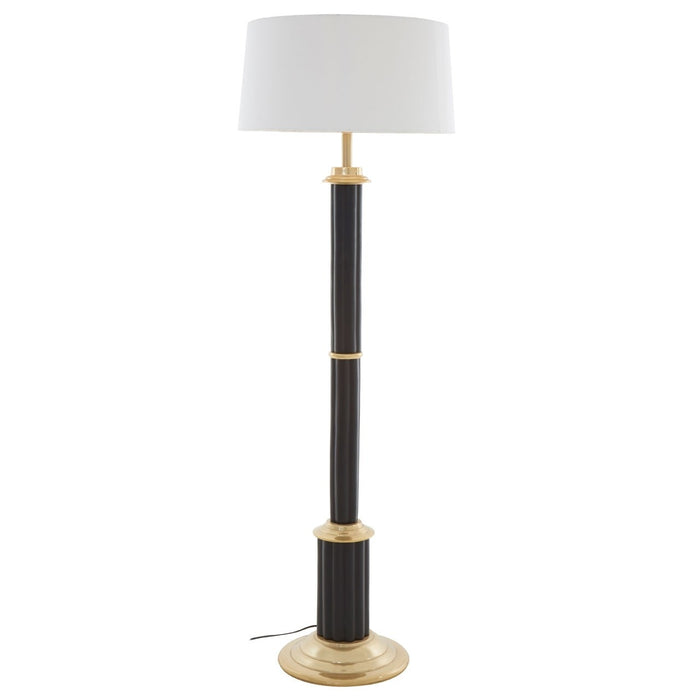 Serena Black & Gold Aluminium Floor Lamp