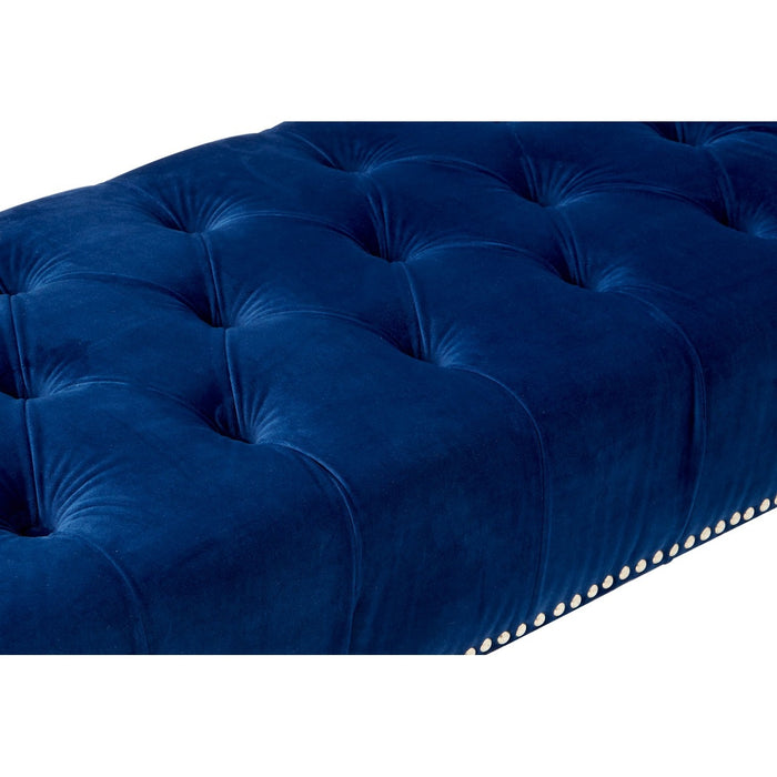 Sienna Blue Velvet Bench