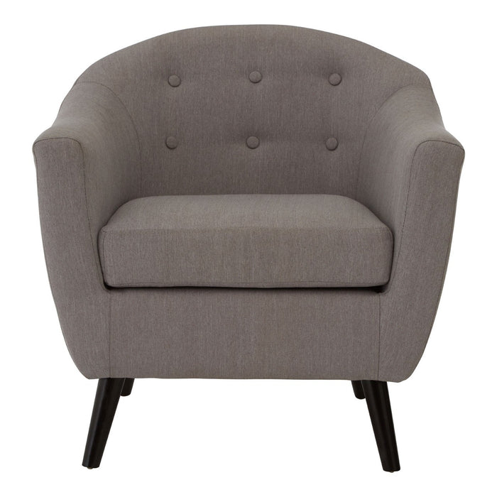 Sigge Grey Linen Armchair