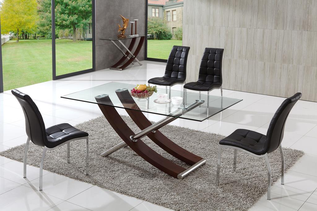 Skorpio Glass Dining Table with Chairs