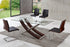 Skorpio Modern Glass Dining Table with Alana Chairs